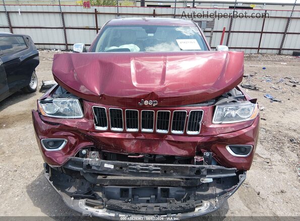 1C4RJEBG3GC320966 2016 JEEP GRAND CHEROKEE Красный Вид щитка приборов