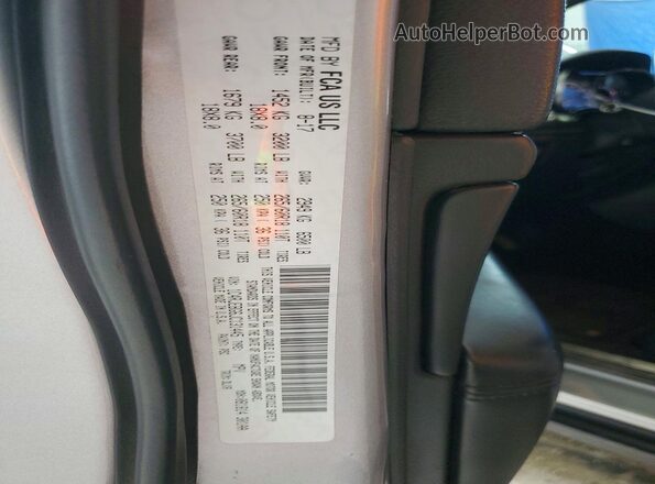 1C4RJEBG6JC131445 2018 JEEP GRAND Silver VIN კოდის სტიკერის ხედი