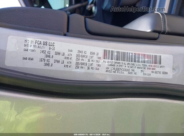 1C4RJEBG7HC636243 2017 JEEP GRAND CHEROKEE Silver Widok komory silnika