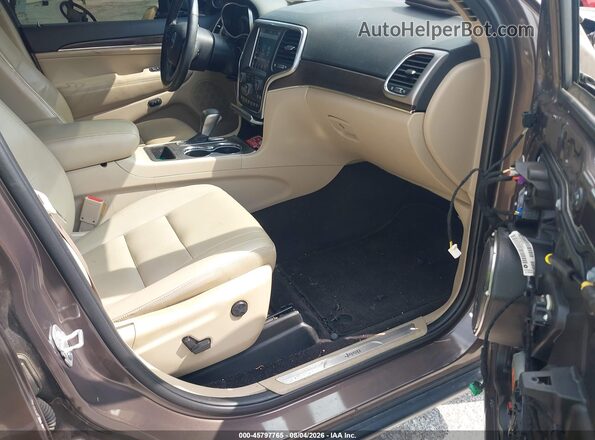 1C4RJEBG7JC193081 2018 JEEP GRAND CHEROKEE Коричневый Вид салона спереди