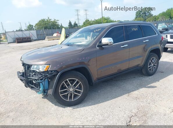 1C4RJEBG7JC193081 2018 JEEP GRAND CHEROKEE Коричневый Передняя левая четверть