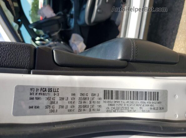 1C4RJEBG7JC513919 2018 JEEP GRAND Белый Вид наклейки с VIN-кодом
