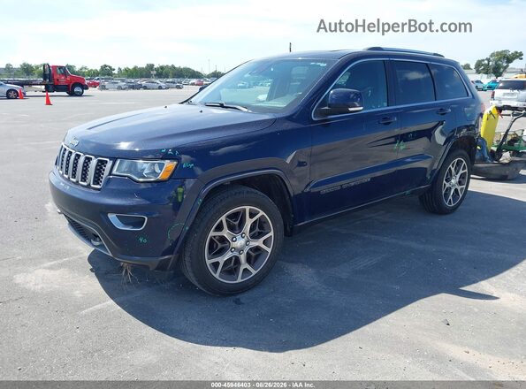 1C4RJEBG8JC113688 2018 JEEP GRAND CHEROKEE Blue წინა მარცხენა ხედი სამი მეოთხედიდან