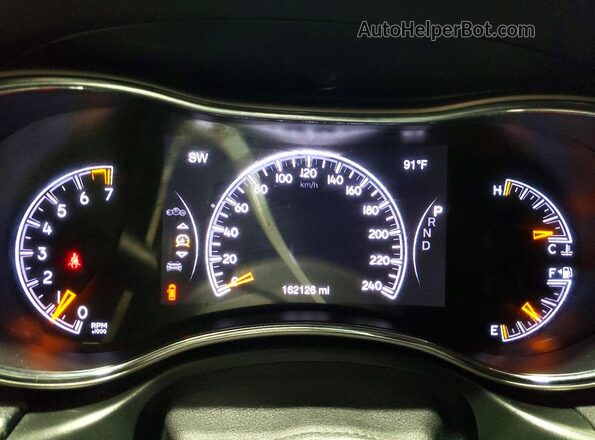 1C4RJEBG9KC715646 2019 JEEP GRAND Красный Вид щитка приборов