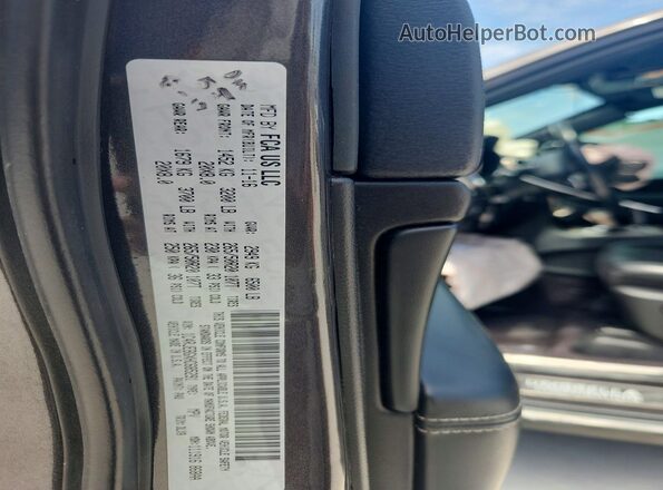 1C4RJEBGXHC685291 2017 JEEP GRAND Charcoal VIN կոդի պիտակի տեսք