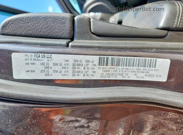 1C4RJEBGXJC159328 2018 JEEP GRAND Gray Widok naklejki z numerem VIN