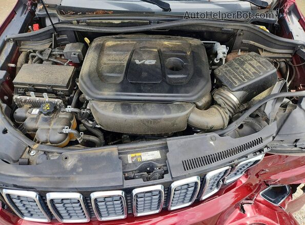 1C4RJEBGXJC182012 2018 JEEP GRAND Red Engine compartment view