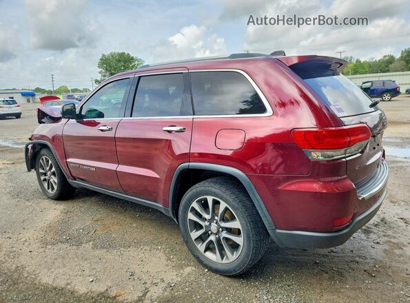 1C4RJEBGXJC182012 2018 JEEP GRAND Red Rear left