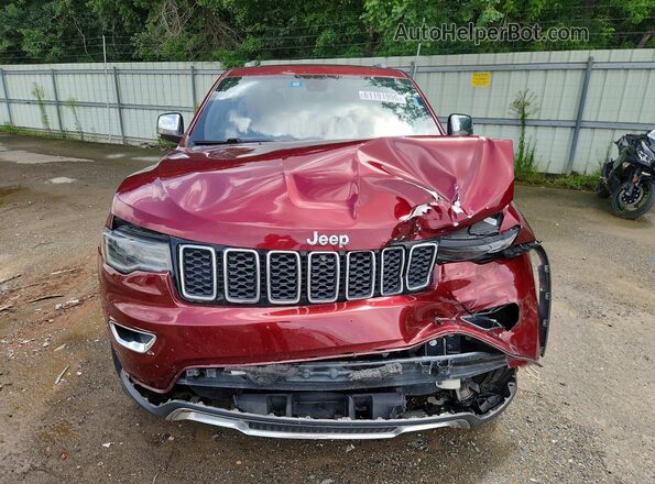 1C4RJEBGXJC182012 2018 JEEP GRAND Red Front view