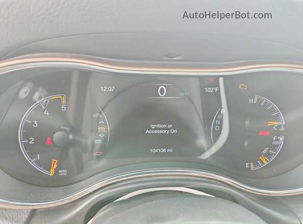 1C4RJEBM4GC314731 2016 JEEP GRAND White Instrument cluster view