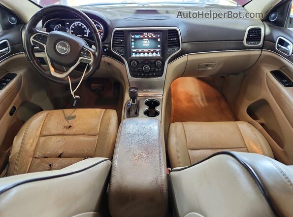 1C4RJECG0HC609318 2017 JEEP GRAND Бордовый Вид панели приборов