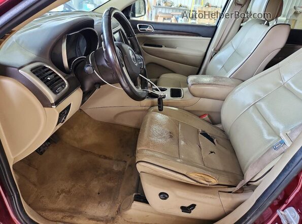 1C4RJECG0HC609318 2017 JEEP GRAND Бордовый Вид салона спереди
