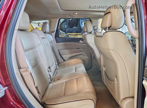 1C4RJECG0HC609318 2017 JEEP GRAND Бордовый Вид задней части салона