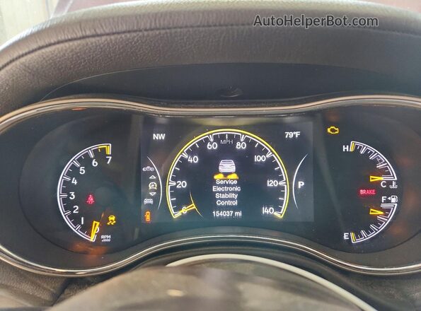 1C4RJECG0HC609318 2017 JEEP GRAND Бордовый Вид щитка приборов