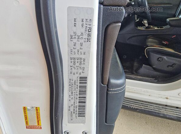 1C4RJECG1GC499474 2016 JEEP GRAND White VIN կոդի պիտակի տեսք