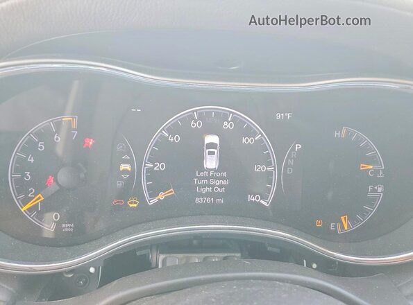 1C4RJECG1JC204994 2018 JEEP GRAND White Instrument cluster view