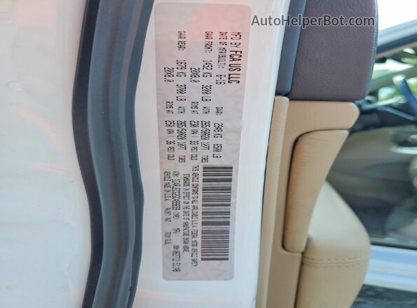 1C4RJECG2GC499659 2016 JEEP GRAND White Vista de la etiqueta del VIN