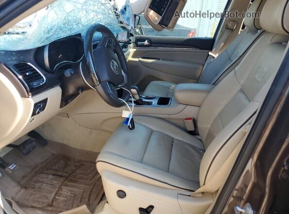 1C4RJECG7MC518766 2021 JEEP GRAND Коричневый Вид салона спереди