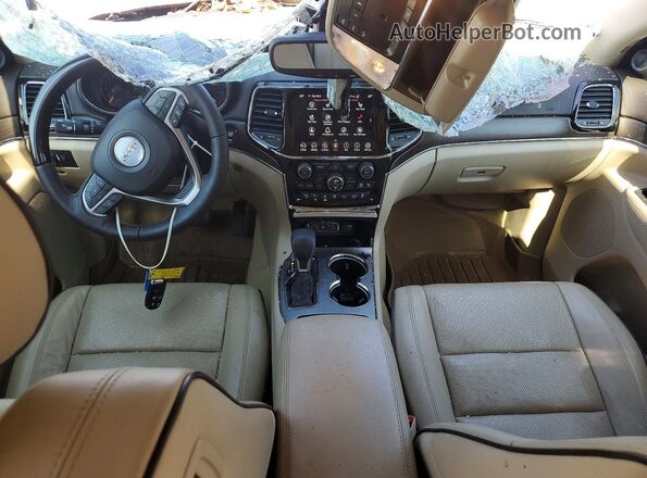 1C4RJECG7MC518766 2021 JEEP GRAND Коричневый Вид панели приборов