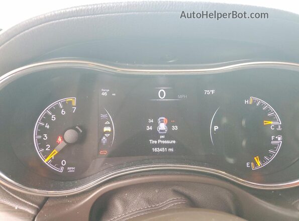 1C4RJECG9GC329380 2016 JEEP GRAND White Вид щитка приладів