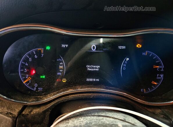 1C4RJFAG0GC404184 2016 JEEP GRAND Black Вид щитка приладів