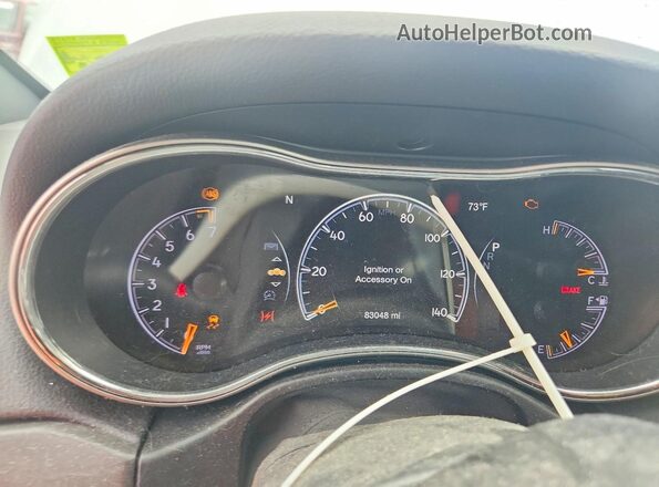 1C4RJFAG0HC767067 2017 JEEP GRAND Gray Вид щитка приладів
