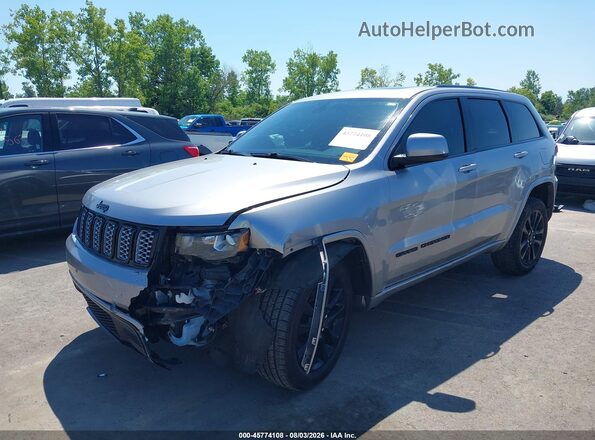 1C4RJFAG0KC534023 2019 JEEP GRAND CHEROKEE Silver Առջևի ձախ երեք քառորդ տեսարան