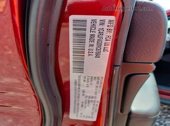 1C4RJFAG0MC676648 2021 JEEP GRAND Red VIN კოდის სტიკერის ხედი