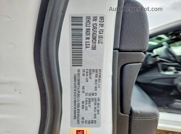 1C4RJFAG0MC811269 2021 JEEP GRAND Белый Вид наклейки с VIN-кодом