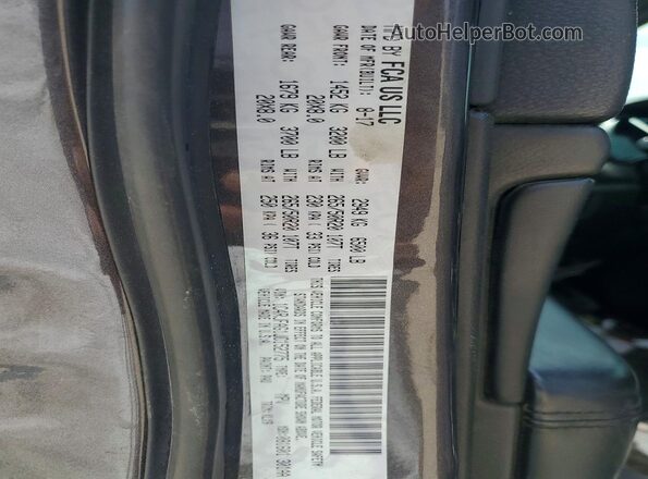 1C4RJFAG1JC152775 2018 JEEP GRAND Gray Widok naklejki z numerem VIN