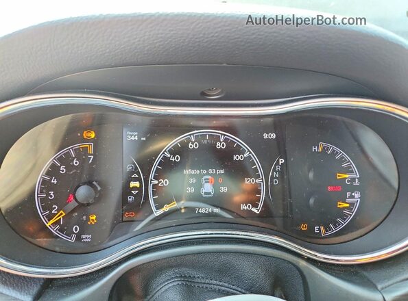 1C4RJFAG1LC384294 2020 JEEP GRAND Черный Вид щитка приборов
