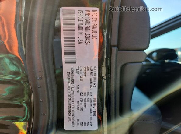 1C4RJFAG1LC384294 2020 JEEP GRAND Черный Вид наклейки с VIN-кодом