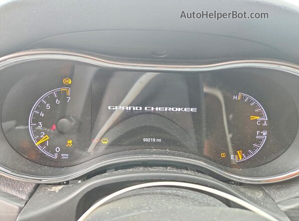 1C4RJFAG2MC500555 2021 JEEP GRAND Red Instrument cluster view