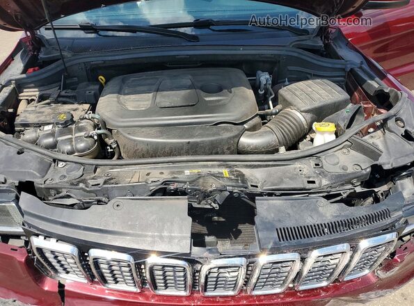 1C4RJFAG2MC666901 2021 JEEP GRAND Maroon ძრავის განყოფილების ხედი
