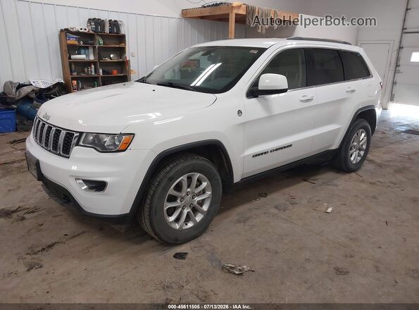 1C4RJFAG2MC725767 2021 JEEP GRAND CHEROKEE White წინა მარცხენა ხედი სამი მეოთხედიდან