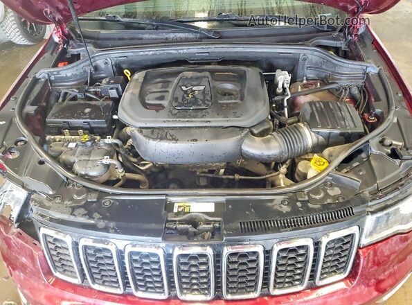 1C4RJFAG3HC640894 2017 JEEP GRAND Maroon Vista del compartimento del motor