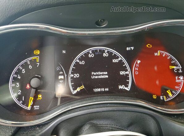 1C4RJFAG3HC924929 2017 JEEP GRAND Silver Vista del cuadro de instrumentos