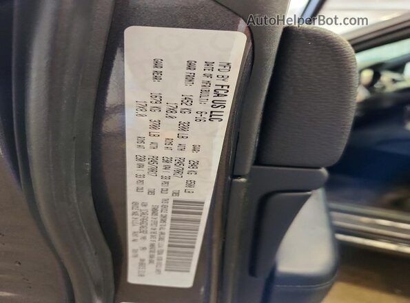 1C4RJFAG4GC461262 2016 JEEP GRAND Gray Вид наклейки з VIN-кодом