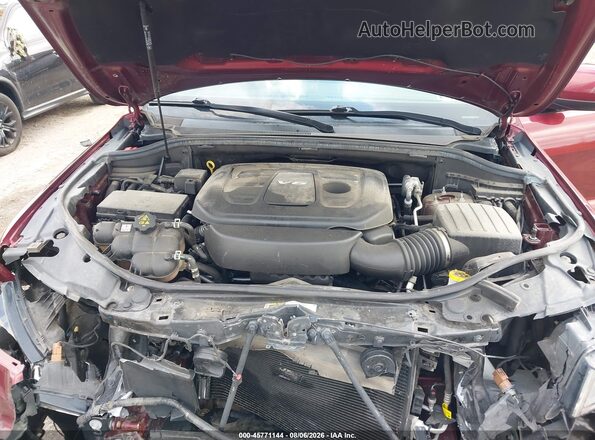1C4RJFAG4KC600590 2019 JEEP GRAND CHEROKEE Burgundy უკანა ხედი