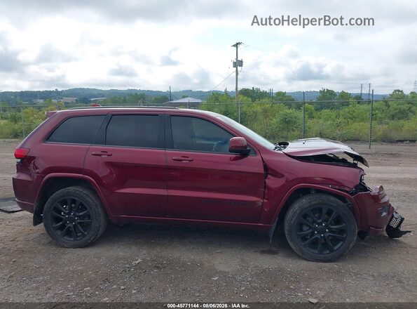 1C4RJFAG4KC600590 2019 JEEP GRAND CHEROKEE Burgundy უკანა სალონის ხედი