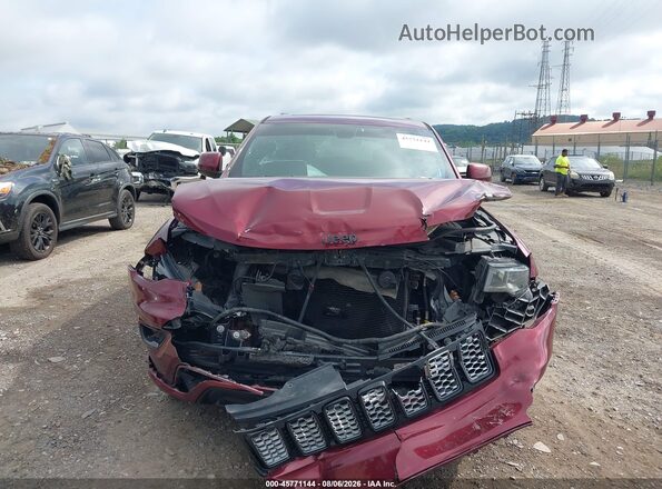 1C4RJFAG4KC600590 2019 JEEP GRAND CHEROKEE Burgundy ხელსაწყოთა პანელის ხედი