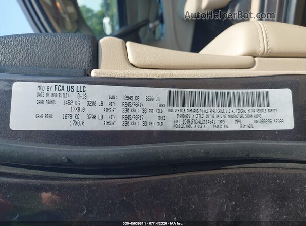 1C4RJFAG4LC114041 2020 JEEP GRAND CHEROKEE Gray Vista del compartimento del motor