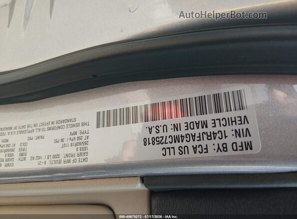 1C4RJFAG4MC725818 2021 JEEP GRAND CHEROKEE Silver Շարժիչի բաժամունքի տեսք