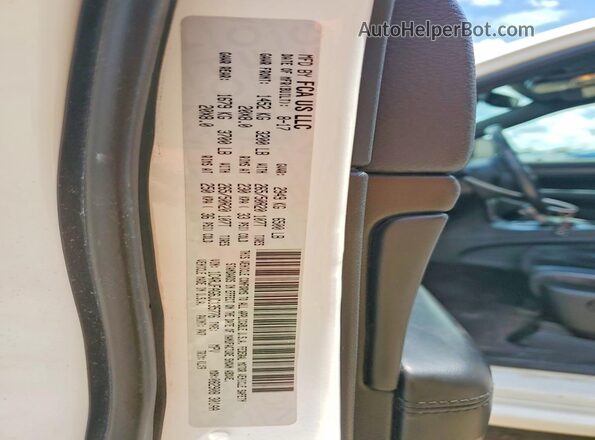 1C4RJFAG6JC135776 2018 JEEP GRAND White Widok naklejki z numerem VIN