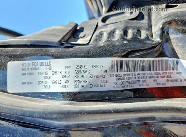 1C4RJFAG6JC310737 2018 JEEP GRAND Black Engine compartment view