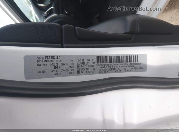1C4RJFAG6KC547200 2019 JEEP GRAND CHEROKEE Белый Вид подкапотного пространства