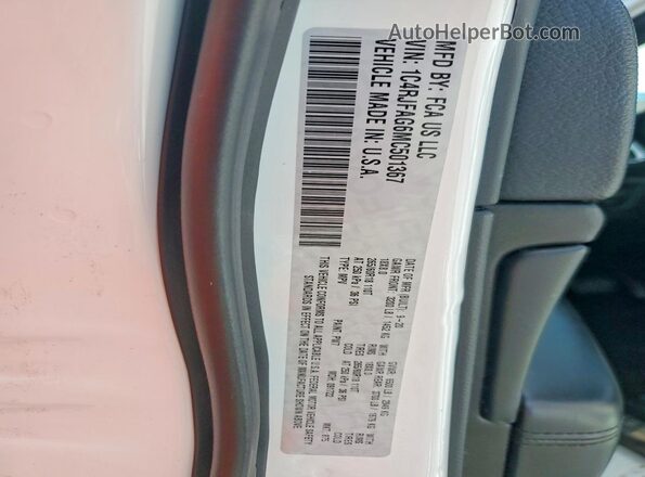1C4RJFAG6MC501367 2021 JEEP GRAND White Vista de la etiqueta del VIN
