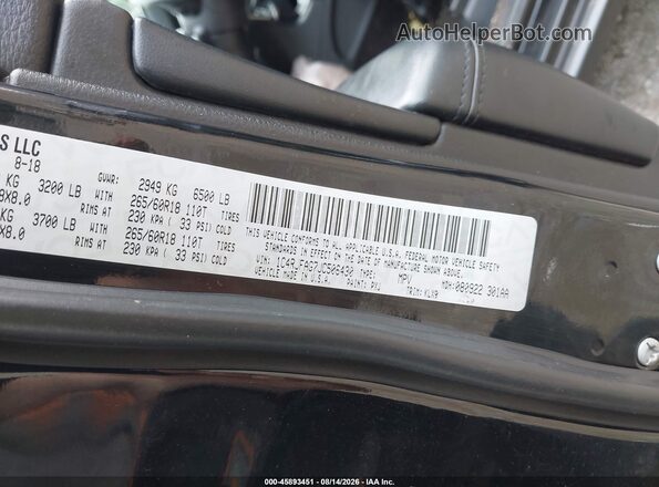 1C4RJFAG7JC506430 2018 JEEP GRAND CHEROKEE Black ძრავის განყოფილების ხედი