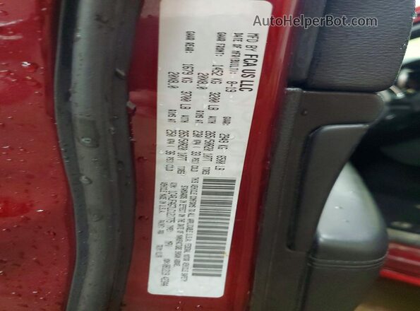 1C4RJFAG7LC121775 2020 JEEP GRAND Бордовый Вид наклейки с VIN-кодом