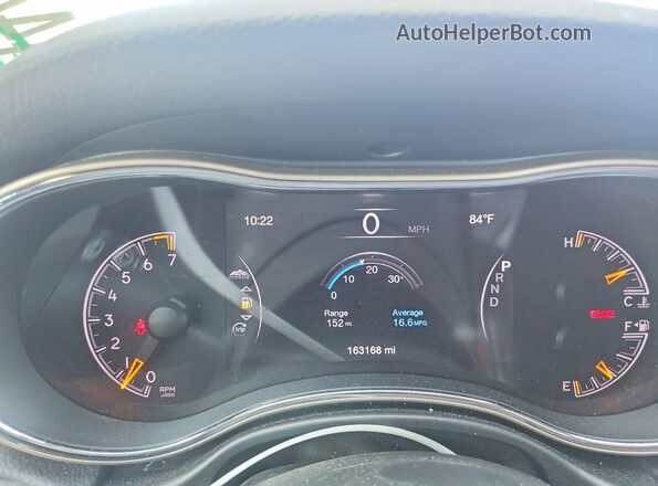 1C4RJFAG8GC379583 2016 JEEP GRAND Silver Սարքավորումների վահանակի տեսք